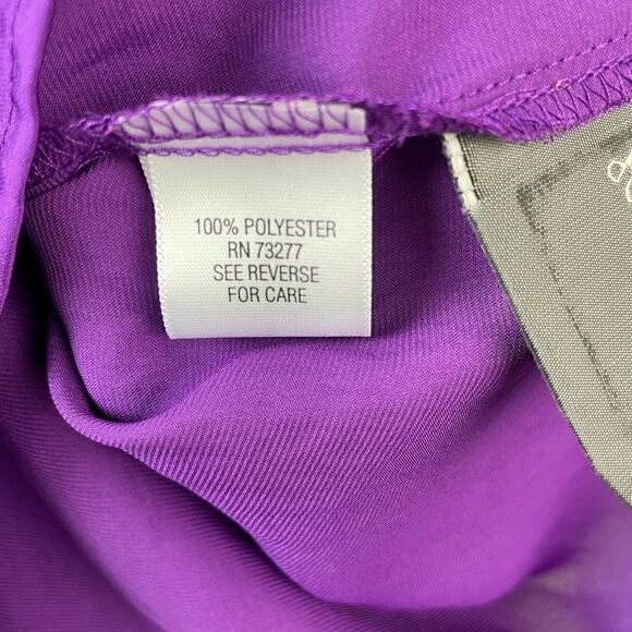 NWT Dana Buchman Purple Button Down Shirt Size XL - Picture 8 of 8